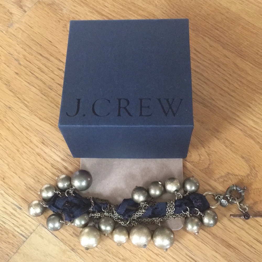 J Crew Bracelet Gold Ball Authentic